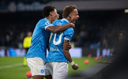 Il Napoli in testa alla classifica per una notte, 3-1 all'Atalanta