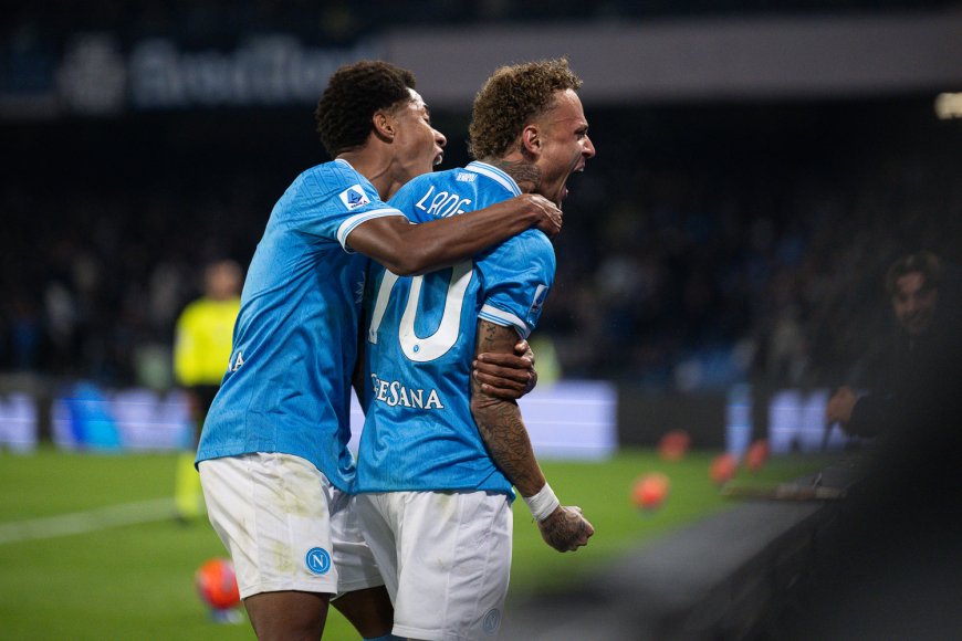 Il Napoli in testa alla classifica per una notte, 3-1 all'Atalanta