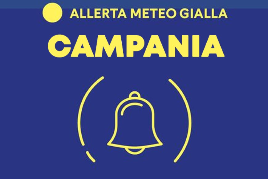 Allerta meteo gialla in Campania per temporali