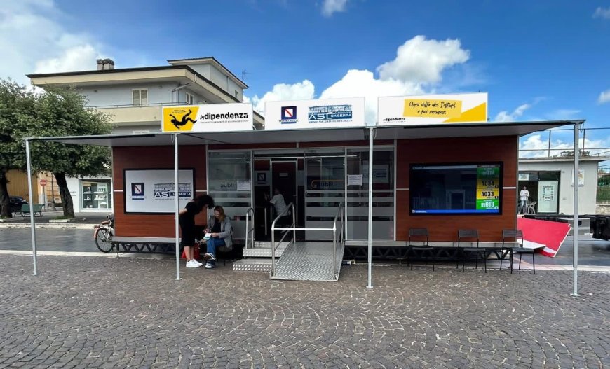 Un camper contro le dipendenze: l’ASL Caserta porta la prevenzione tra i cittadini