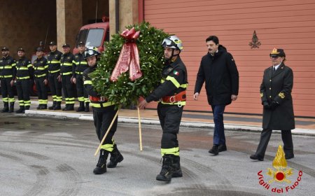 Caserta, i Vigili del Fuoco celebrano Santa Barbara