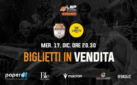 Juvecaserta–Pesaro: biglietti in vendita dal 12 dicembre