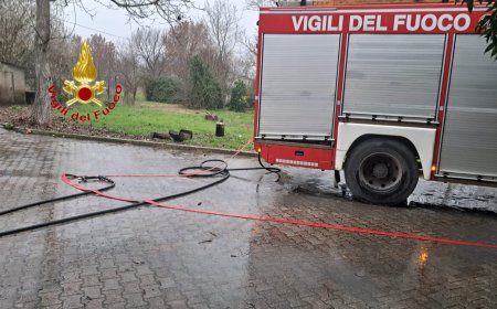 Teano: incendio in abitazione sedato dai Vigili del Fuoco