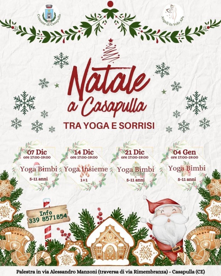 Natale spirituale a Casapulla tra Yoga e Sorrisi
