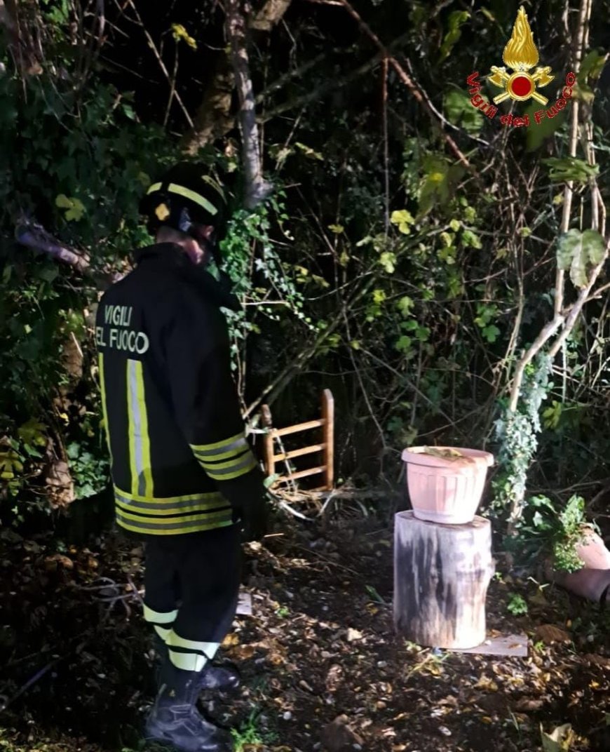 Anziano salvato dai Vigili del Fuoco a Calvi Risorta