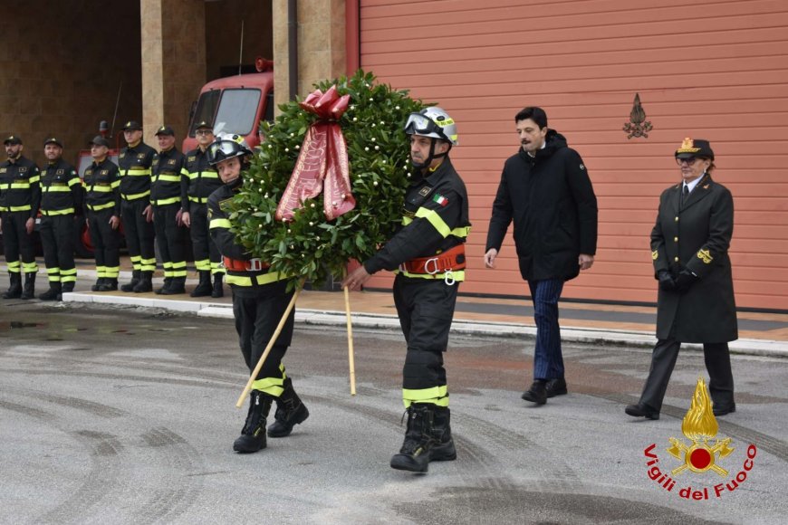 Caserta, i Vigili del Fuoco celebrano Santa Barbara