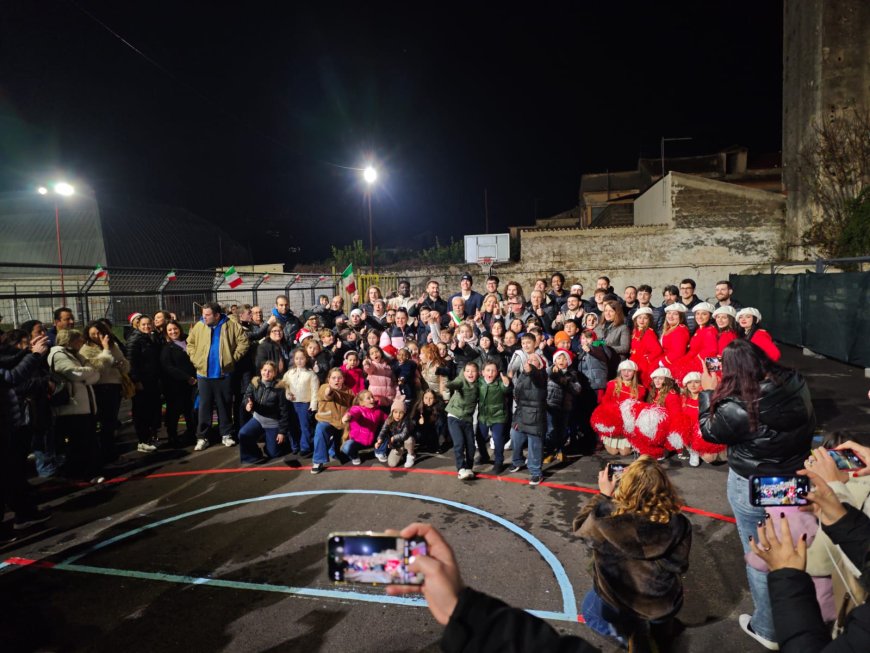 Casagiove, inaugurato il campetto con la Juvecaserta
