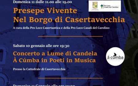Casertavecchia, presepe vivente e concerti con Comunalia