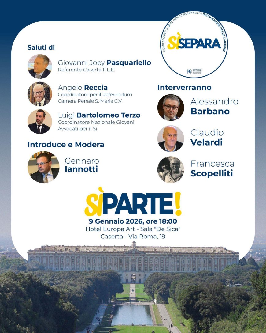 Referendum carriere magistrati: incontro a Caserta