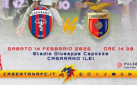 Casertana a Casarano, Coppitelli: «Serve compattezza»