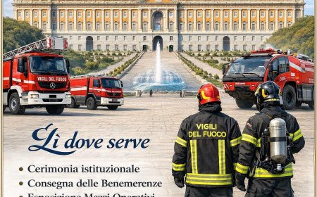 La Reggia di Caserta celebra il Corpo Nazionale dei Vigili del Fuoco