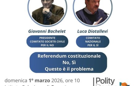 Polity Design: lezione su A.I. e incontro sul Referendum