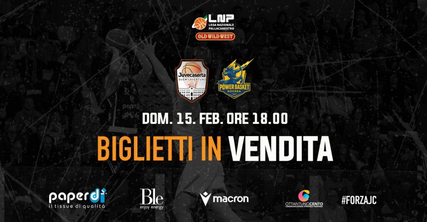 Biglietti Juvecaserta-Power Basket Nocera in vendita