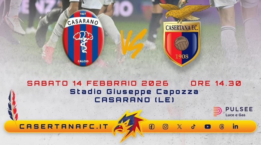 Casertana a Casarano, Coppitelli: «Serve compattezza»