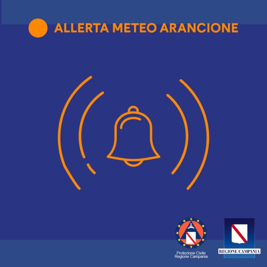 Allerta arancione in Campania per temporali