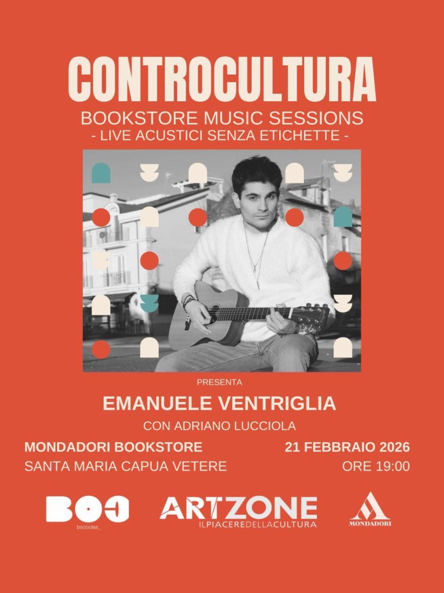 Emanuele Ventriglia in "ControCultura" in Mondadori a Santa Maria C.V.