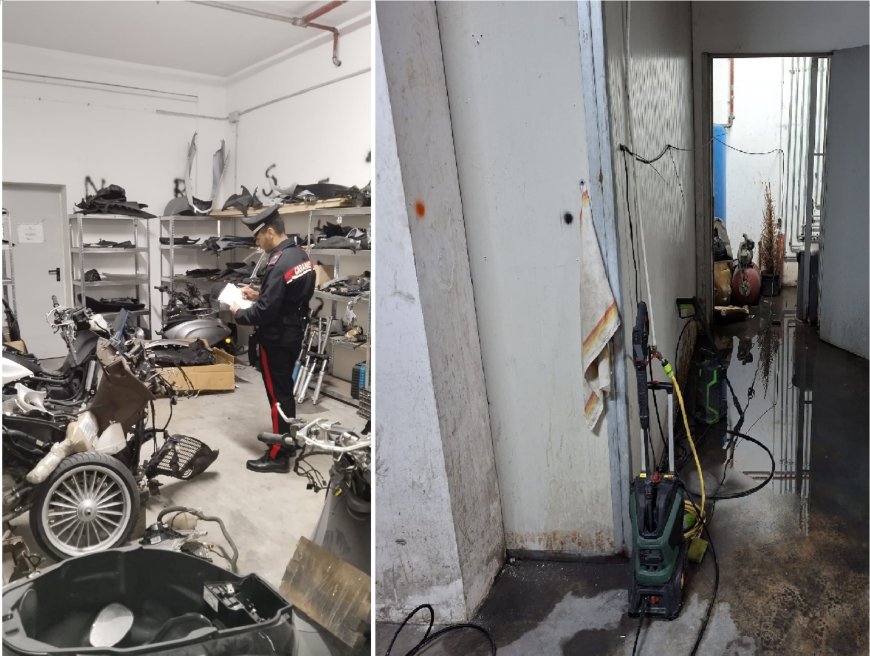 San Prisco, scoperta officina abusiva