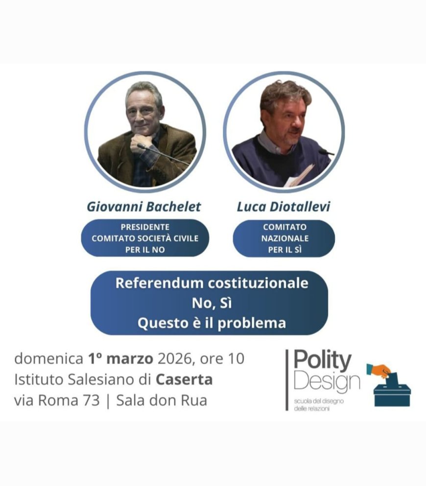 Polity Design: lezione su A.I. e incontro sul Referendum
