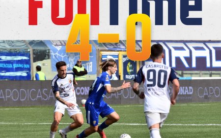 Siracusa-Casertana 4-0: crollo rossoblù al De Simone