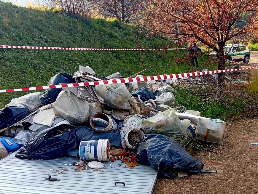 Caserta, scoperta discarica abusiva nella Cava Cocozza