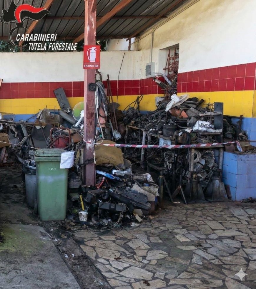 Cellole, officina nei guai per rifiuti speciali